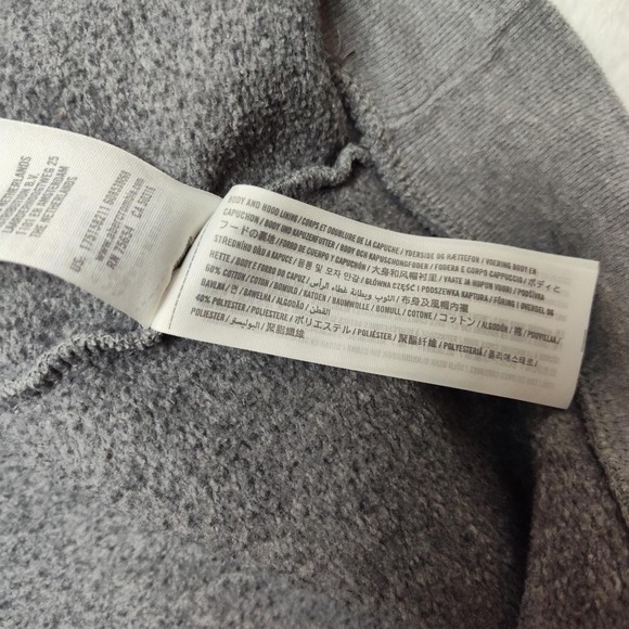 Abercrombie & Fitch Hoodie Mens Large Gray Soft A&F Fleece Pullover Relaxed Fit - Picture 6 of 9
